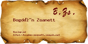 Bogdán Zsanett névjegykártya